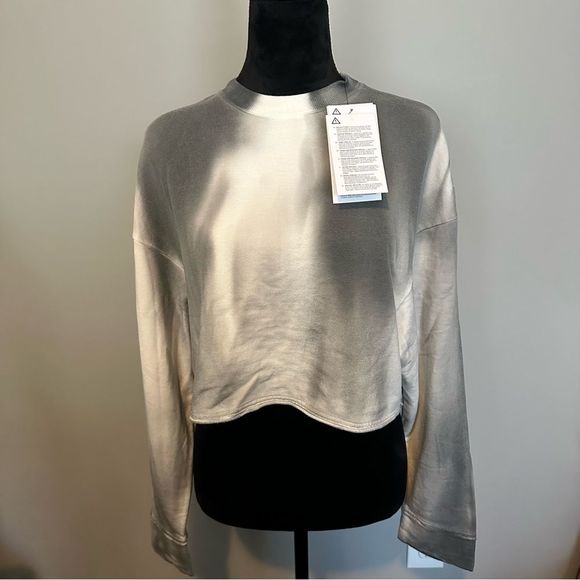 NWT Nike Yoga Cropped Tie Dye Crewneck Sweater - Picture 4 of 4